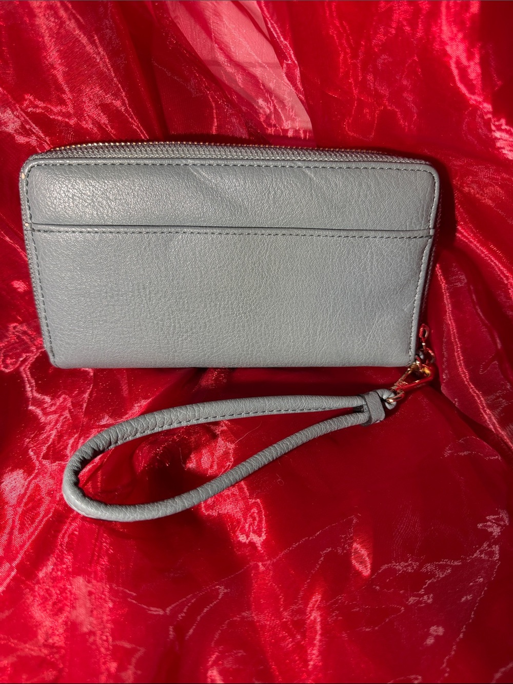 LC Lauren Conrad light blue Wristlet Clutch